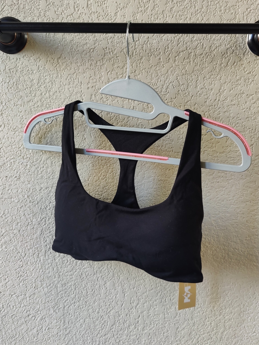 POPFLEX Black Racerback Sports Bra - Picture 8 of 8